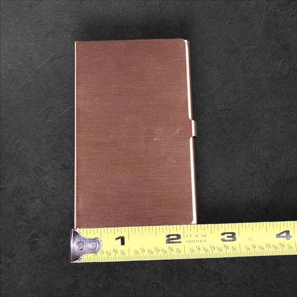 Pacific Bell Solar Pocket Calculator Brass Case Vintage Works w Velvet Case - Picture 7 of 8